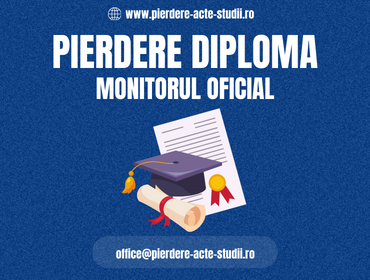 pierdere diploma monitorul oficial