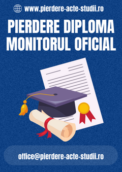 pierdut diploma bac